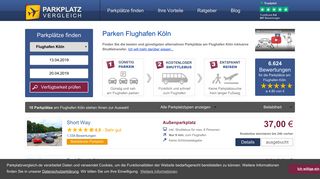 
                            5. 25,00 € / 8 Tage Parken Flughafen Köln // Parkplatzvergleich.de