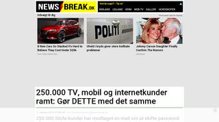 
                            9. 250.000 TV, mobil og internetkunder ramt: Gør DETTE med ...