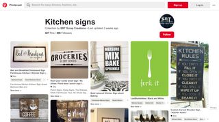 
                            2. 256 Best Kitchen signs images in 2019 | Kitchen signs, Farmhouse ...