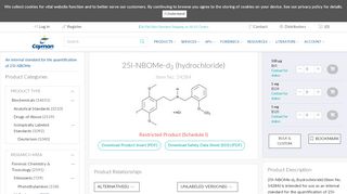 
                            6. 25I-NBOMe-d3 (hydrochloride) | Cayman Chemical