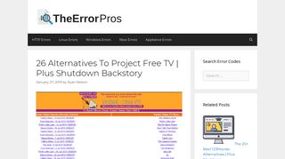 
                            12. 26 Alternatives To Project Free TV | Plus Shutdown Backstory - The ...
