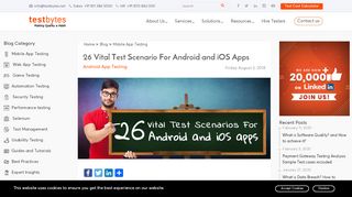 
                            10. 26 Vital Test Scenarios for Android and IOS Apps - Testbytes