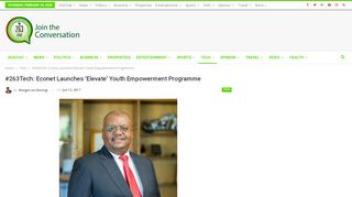 
                            12. #263Tech: Econet Launches 'Elevate' Youth Empowerment ... - 263Chat