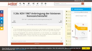 
                            11. § 26c KDV 1967 (Kraftfahrgesetz-Durchführungsverordnung 1967 ...