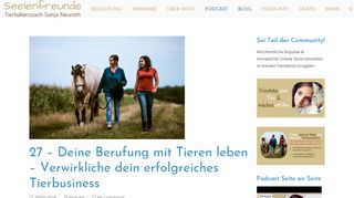 
                            11. 27 - Deine Berufung mit Tieren leben - Verwirkliche dein Tierbusiness