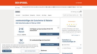 
                            13. 27 notebooksbilliger Gutscheine → 500€ Sparen | Februar 2019 ...