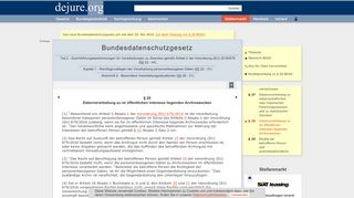 
                            7. § 28 BDSG Datenverarbeitung zu im öffentlichen Interesse... - dejure.org