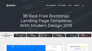 
                            4. 28 Best Free Bootstrap Landing Page Templates With Modern Design