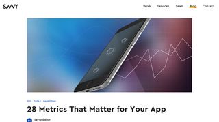 
                            13. 28 Metrics That Matter for Your App | Savvy Apps
