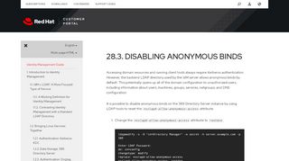 
                            4. 28.3. Disabling Anonymous Binds - Red Hat Customer Portal