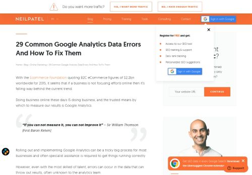 
                            6. 29 Common Google Analytics Data Errors And How To Fix Them