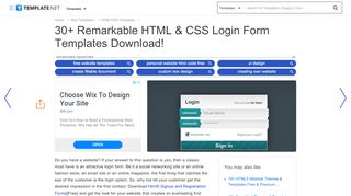 
                            3. 29+ Remarkable HTML & CSS Login Form Templates Download ...