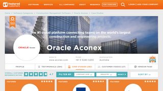 
                            11. 290 Oracle Aconex Case Studies, Success Stories, & Customer ...