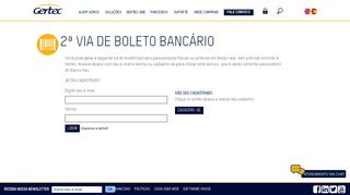 
                            13. 2ª Via de Boleto Bancário - Gertec