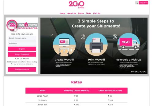 
                            5. 2GO Express, Inc. - Online Booking