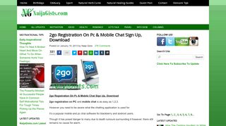 
                            9. 2go Registration On Pc & Mobile Chat Sign Up ... - NaijaGists.com
