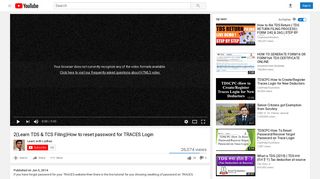 
                            9. 2(Learn TDS & TCS Filing)How to reset password for TRACES Login