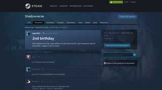 
                            7. 2nd birthday :: Shadowverse General Discussion - Steam Community