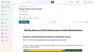 
                            12. 2ºpasso solicitar acesso ao SCPA - Scribd