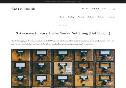 
                            12. 3 Awesome Library Hacks You're Not Using (But Should) — Black ...