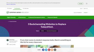 
                            3. 3 Backchanneling Websites to Replace TodaysMeet | Common ...