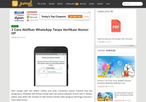 
                            2. 3 Cara Aktifkan WhatsApp Tanpa Verifikasi Nomor HP - ...