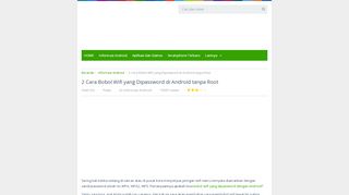 
                            3. 3 Cara Bobol Wifi yang Dipassword di Android tanpa Root