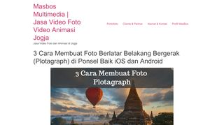 
                            7. 3 Cara Membuat Foto Berlatar Belakang Bergerak (Plotagraph) di ...