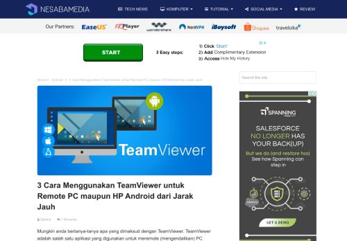 
                            4. 3 Cara Menggunakan TeamViewer untuk Remote PC / HP Android