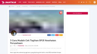 
                            6. 3 Cara Mudah Cek Tagihan BPJS Kesehatan Perusahaan - JalanTikus