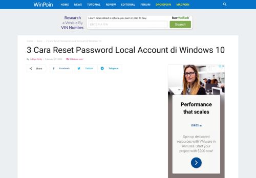 
                            2. 3 Cara Reset Password Local Account di Windows 10 | WinPoin