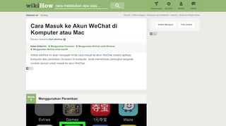 
                            2. 3 Cara untuk Masuk ke Akun WeChat di Komputer atau Mac - wikiHow