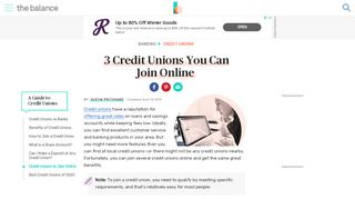 
                            4. 3 Credit Unions You Can Join Online (From Anywhere) - The Balance