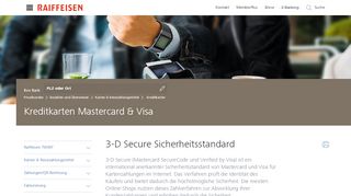 
                            11. 3-D Secure – sicher online einkaufen - Raiffeisen Schweiz