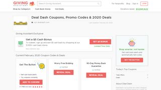 
                            9. 3 Deal Dash Coupons & Promo Codes Feb. 2019 - Giving Assistant