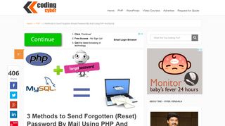 
                            2. 3 Easy Methods to Send PHP Forgotten (Reset) Password ...