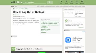 
                            9. 3 Easy Ways to Log Out of Outlook (with Pictures) - wikiHow