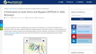 
                            8. 3 Extensions to Auto Solve and Bypass CAPTCHA in Web Browsers ...