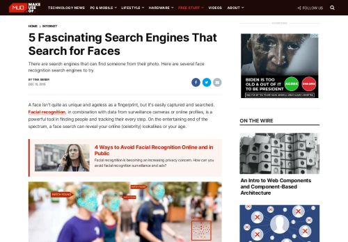 
                            5. 3 Fascinating Search Engines That Search for Faces - MakeUseOf