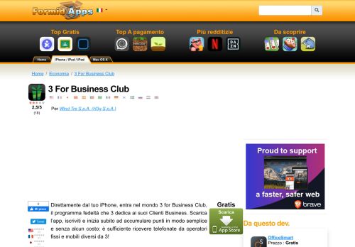 
                            8. 3 For Business Club Per H3g S.p.A. - FormidApps