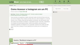 
                            4. 3 Formas de Acessar o Instagram em um PC - wikiHow