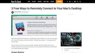 
                            10. 3 Free Ways to Remotely Connect to Your Mac's Desktop - HowToGeek