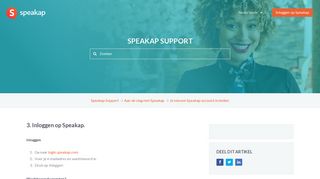 
                            7. 3. Inloggen op Speakap. – Speakap Support