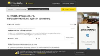
                            12. 3 Jobs Technische Informatiker & Hardwareentwickler ... - Meinestadt.de
