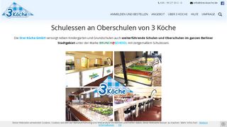 
                            6. 3 Köche Catering Schule Berlin: Schulessen Oberschulen Berlin