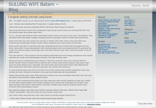 
                            13. 3 langkah setting mikrotik yang benar « SULUNG WIFI Batam – Blog