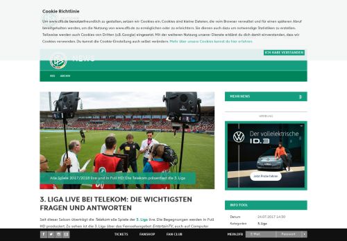 
                            11. 3. Liga live bei Telekom: Die wichtigsten Fragen und Antworten :: DFB ...