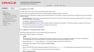 
                            5. 3 Logging In to SGD - Oracle Docs