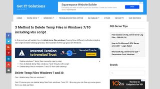 
                            3. 3 Method to Delete Temp Files Windows 7/10 including vbs script