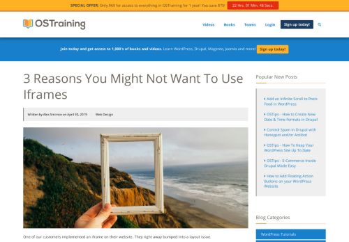 
                            10. 3 Reasons You Should Never Use Iframes - OSTraining